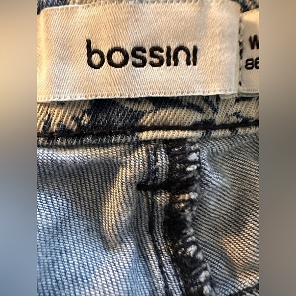 Bossini Floral Print Faded Blue Denim Jeans 34 - Picture 5 of 8